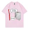 Limitierte Lustige Meme Grafik T-Shirts High Street Mode Trend Kurzarm T-Shirt Herren Damen Lässig Übergroße Baumwoll-T-Shirts