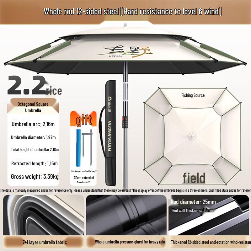 Yuzhiyuan 360-Degree Adjustable Fishing Umbrella