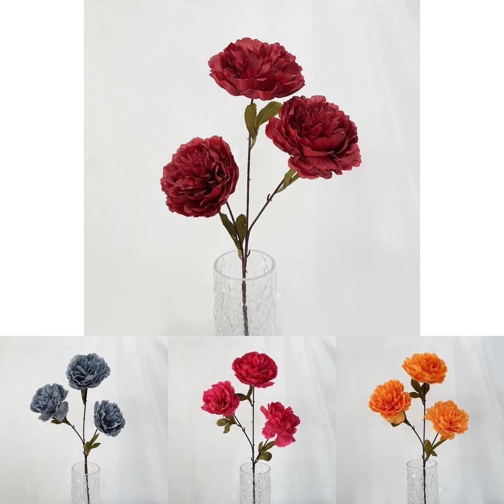 Elegant Artificial Peony And Camellia Silk Flowers For Home Decoration And Photo Shoots
