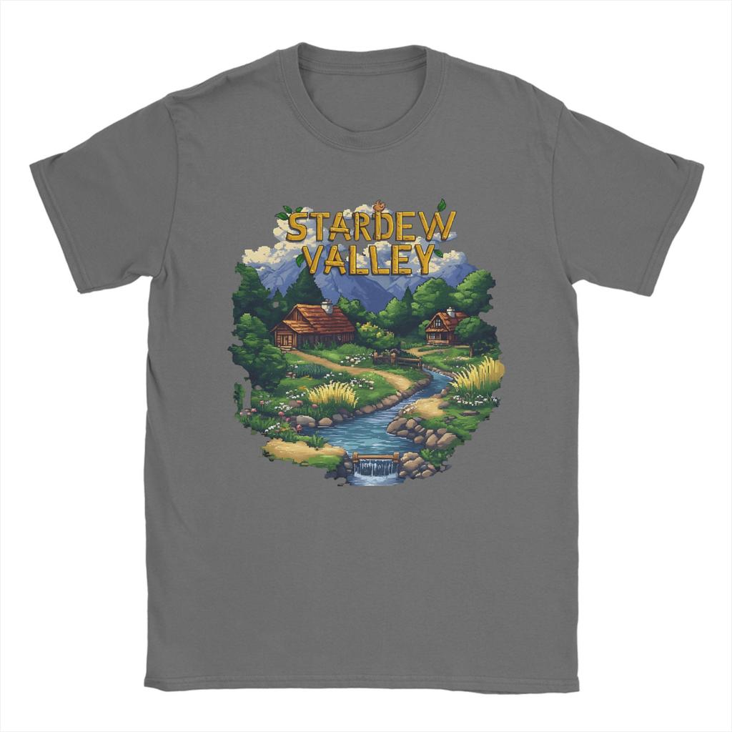Game Stardew Valley T-Shirt Summer  Novelty T-Shirts Men Cotton Crew Neck Plus Size 5XL Tees Short Sleeve Streetwear Tshirt