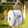Retractable Wireless USB Charging Fan: Dual Power, Head Shaking, Silent, Foldable, Ideal for Outdoor Camping