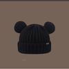Cat Ears Knitted Hat for Women, Warm In Autumn and Winter, Thickened Ear Protection for Winter, Showing Face, Small Student Wool Hat Ins Wind