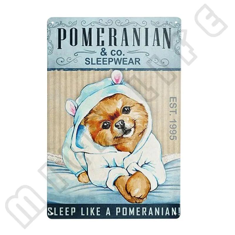 Шпиц Кофе Ретро Металлическая Жестяная Вывеска Винтажная Алюминиевая Вывеска для Дома Кофейная Настенная Декорация для Ванной Туалета Домашней Комнаты 8x12 Дюймов 20x30cm（7.8x11.8inch）