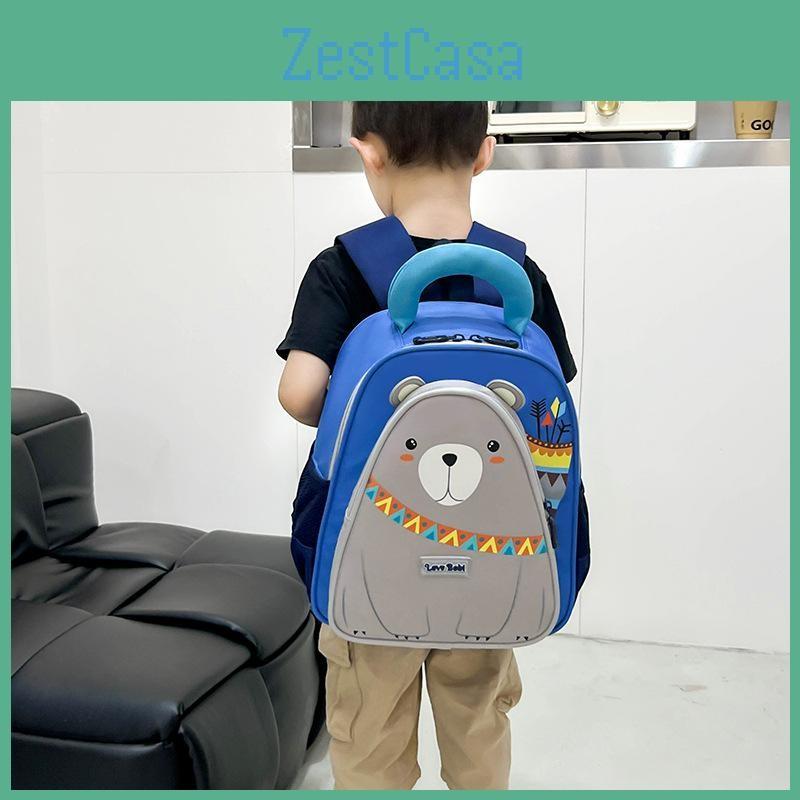 Small Bear Penguin Pattern Cartoon Toddler Backpack With Stitching Reinforced