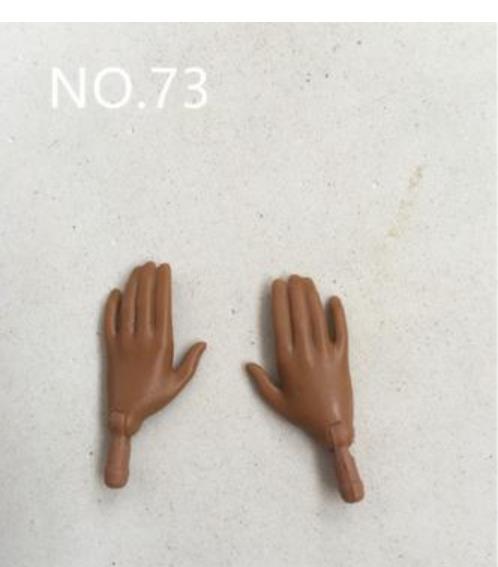 Manos de Repuesto Originales para Cuerpo de Yoga Tono de Piel Marrón Blanco Gestos Diferentes