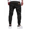 Herren Freizeit Jogginghose Lockerer Schnitt Kordelzug Bündchen Schweißhose für Training und Alltag