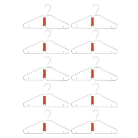 10/20Pcs Coat Hanger Foldable Thickened Strong Load-Bearing Anti-Slip Shoulder Design Small