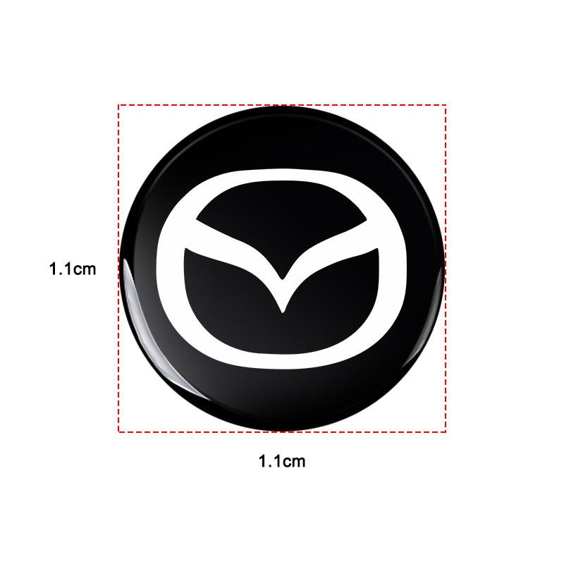 14mm Car Key Emblem Stickers Auto Control Key Logo Accessories For Mazda 3 6 CX5 2 CX3 CX9 MX5 RX8 Axela Demio MS CX5 2 Axela Demio Atenza MS GH BK MP