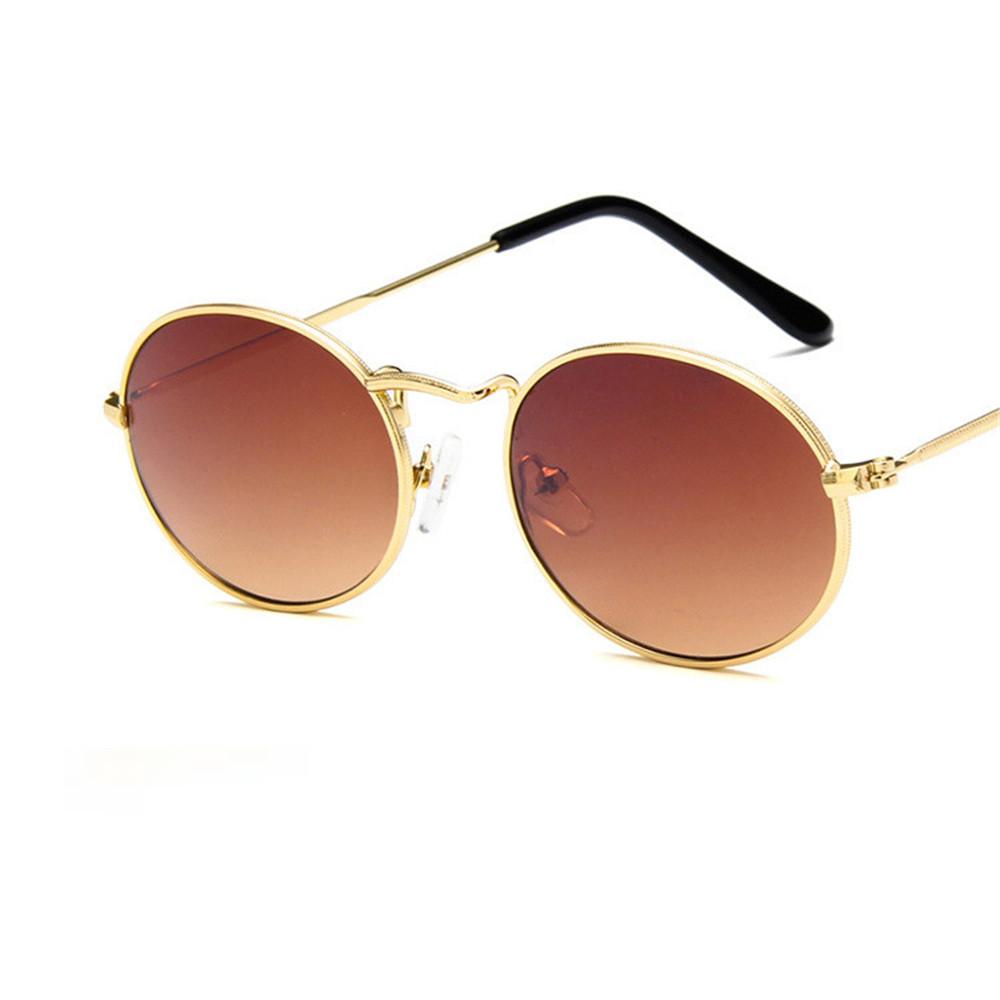 Luxury Vintage Mirror Brand Designer Sunglasses Women/Men Classic Round Outdoor Sun Glasses UV400