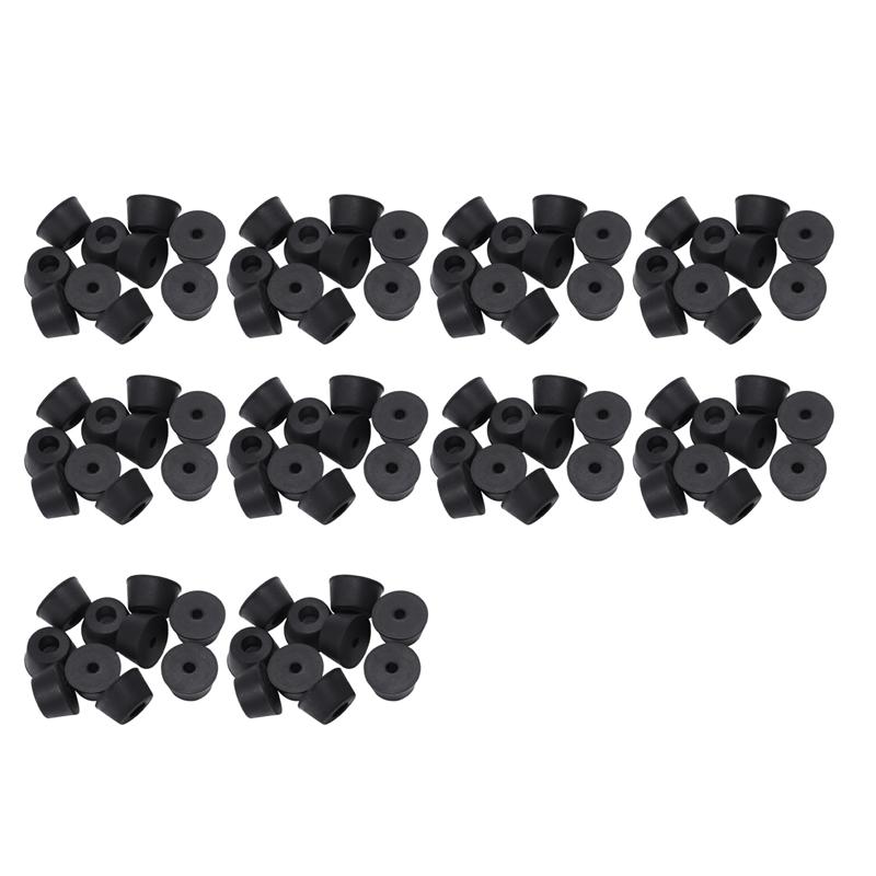 ABWR-100 Pcs 21 X 12 Mm Conical Recessed Foot Feet Rubber Buffer Material: Rubber