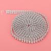 3pcs 3mm Crystal Crystal Chain Applique DIY Sewing Embellishment  For Sewing Craft