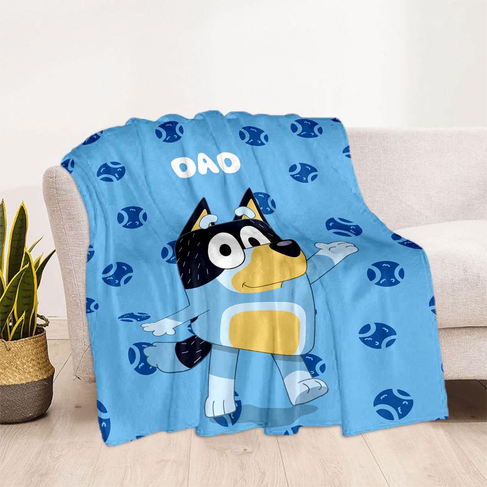 Bluey's Festive Friends Blanket Warmthful Decor Suitable for Sofa Chair Office Chair for All Occasions Modern Gift for Travel Home Birthdays
