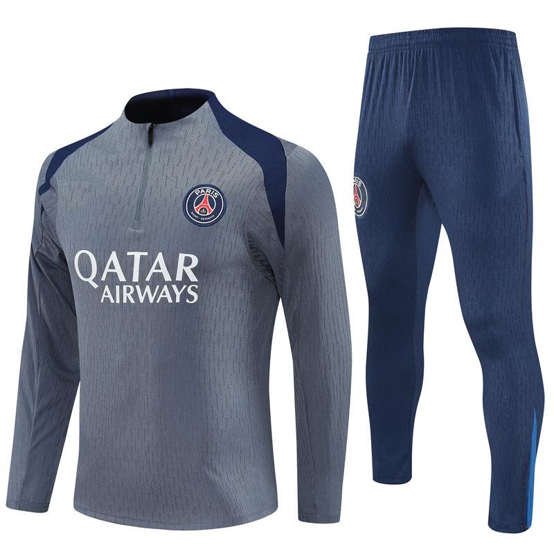 Halbzip Bestickter Fußball Trainingsanzug Set Arsenal Barcelona Real Madrid Camouflage Fußballanzug