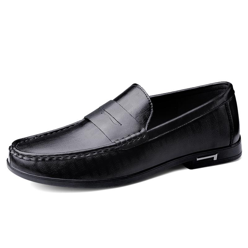 Genuine Leather Men Shoes Casual Men Loafers Breathable Office Formal Shoes Men Designer Slip on Driving Shoes Plus Size 38-46