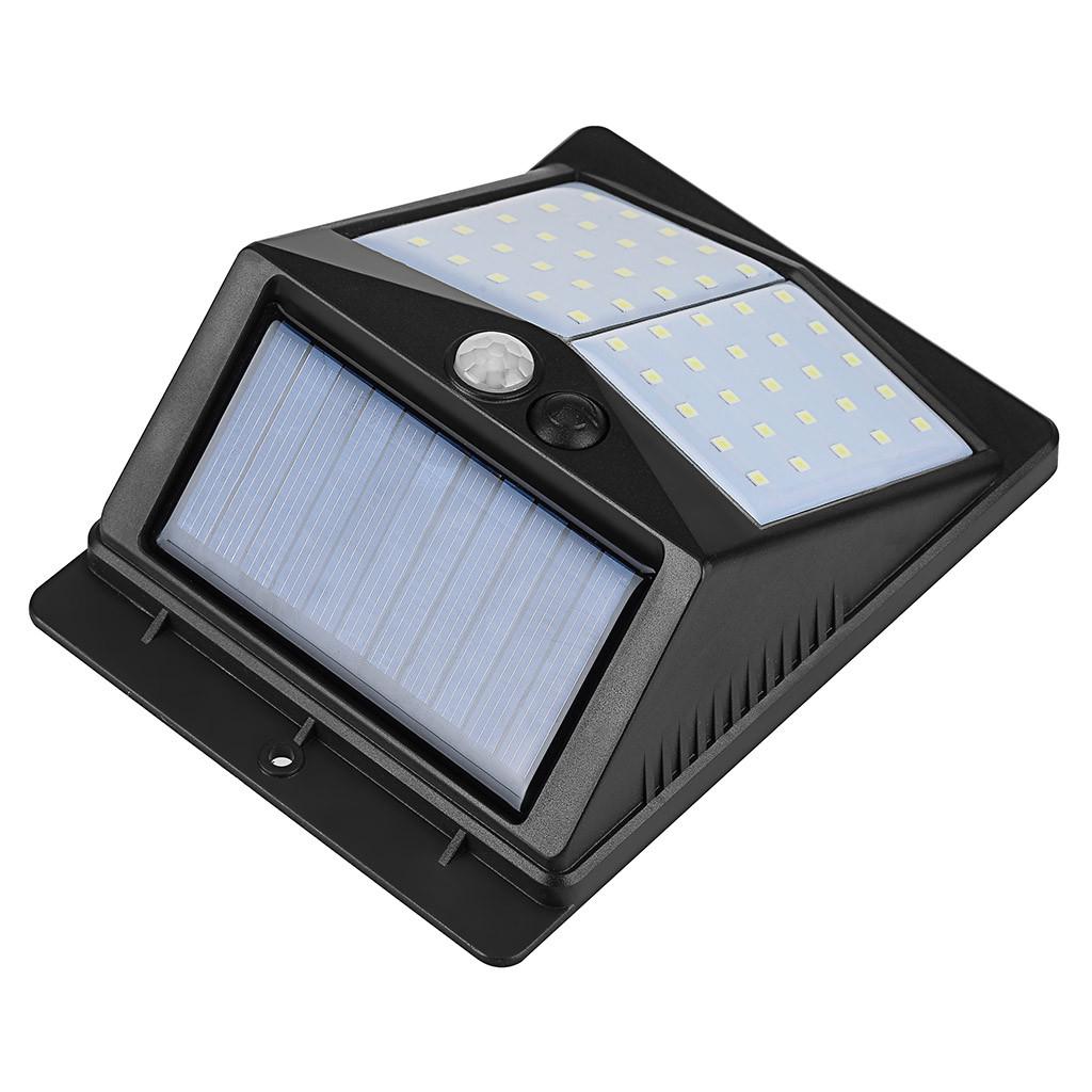 50LED Solar Wall Lamp PIR Motion Sensor Yard Pathway Light w//Remote Control