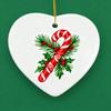 Sublimation Ceramic Ornament White Sublimation Blank Ornament Unfinished Christmas Hanging