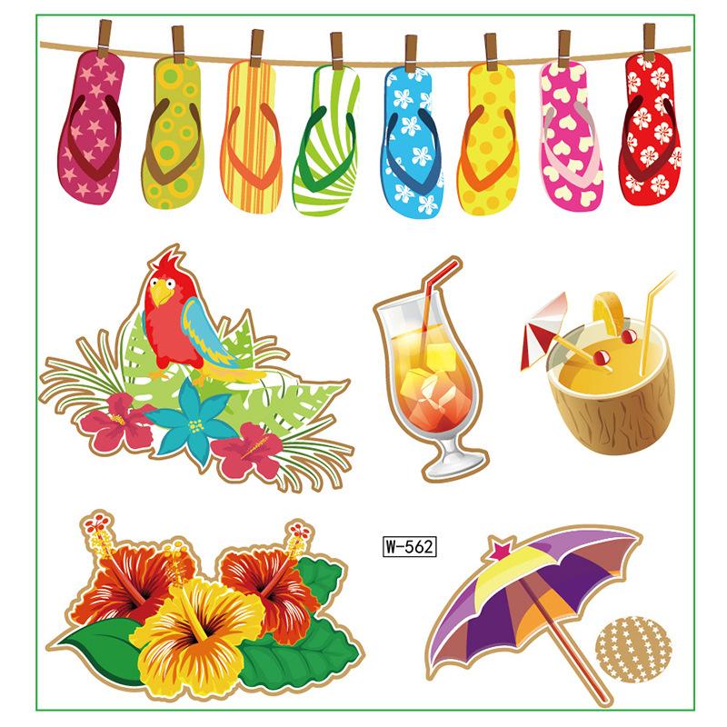 Campus Students Male And Female Tattoo Stickers Waterproof Tattoo Stickers Cartoon Butterfly Text Tattoos