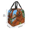 Grizzy And The Lemmings Cartoon Insulated Lunch Bags Food Container Reusable Thermal Cooler Bento Box For Travel