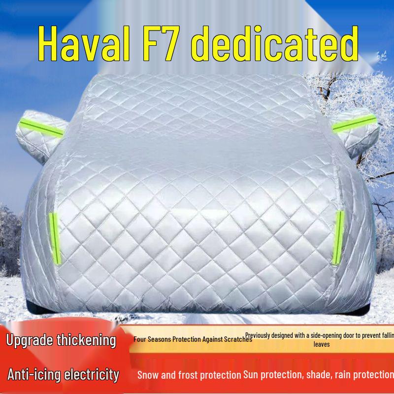 

Haval F7 SUV Car Cover: Sun, Rain, Snow, Frost & Hail Protection with Thick Sunshade & Heat Insulation Thickened, Anti-Hail, All-Season