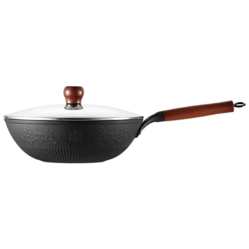COOKER KING 30cm Nitrided Cast Iron Wok