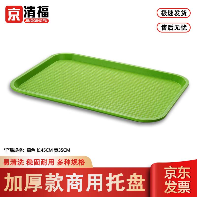 Commercial PP Plastic Non-Slip Rectangular Serving Tray