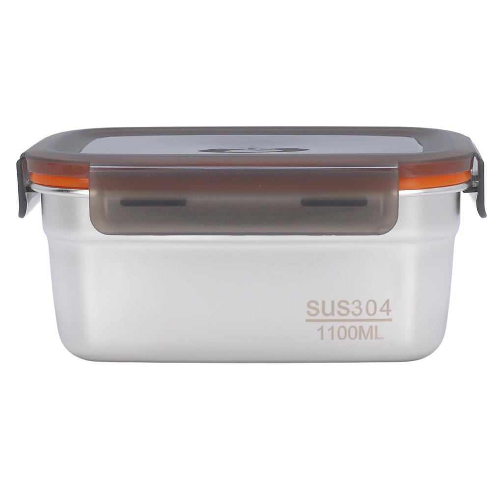 Stainless Steel Food Storage Container Multipurpose Safe Eco Friendly Leakproof Rectangular Food Storage Box for Home Travel