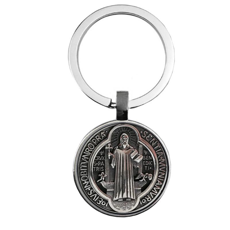 Keychain Accessories Pendant Floral Thanksgiving Text Good Friends Retro Personalized Keychain Gift Pendant