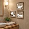 3Pcs Farmhouse Bathroom Wooden Plaques Vintage Relax Soak Unwind Wall Art  Home Bathroom