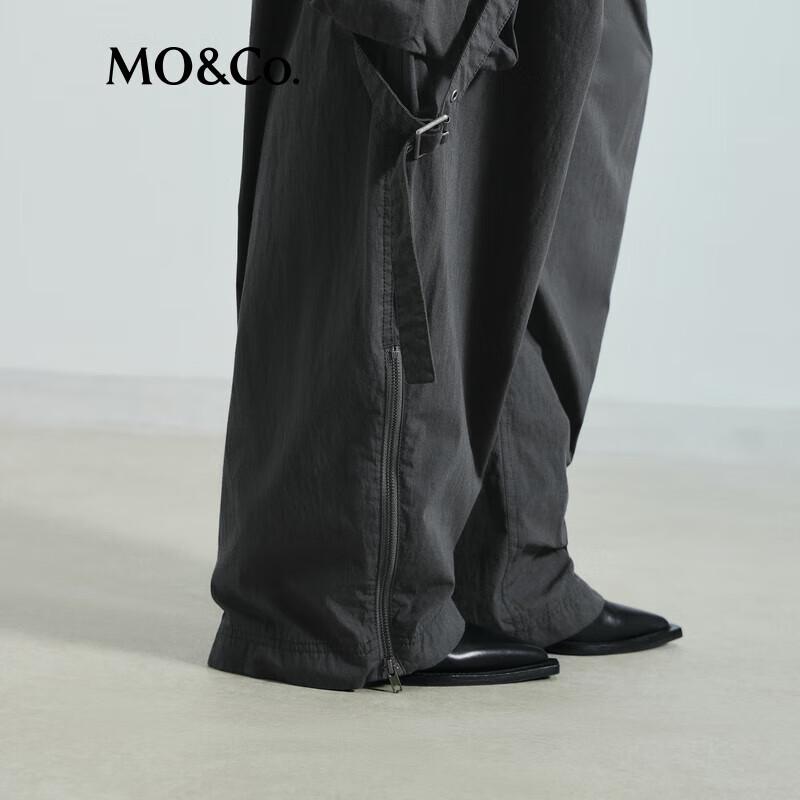 MO&Co. Women's Low-Waist Wide-Leg Cargo Pants