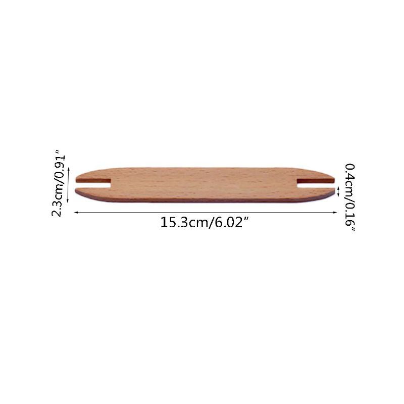 1/2 Pezzi Navetta in Legno di Faggio per Telaio Strumento per Maglieria Bastoncino Avvolgitore per Arazzi per Imitare Scenari di Vita Reale.