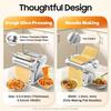 110V Electric Pasta Maker Machine, 135W Commercial Dough Roller Maker, 410 Stainless Steel Automatic Noodle Making Pasta Maker
