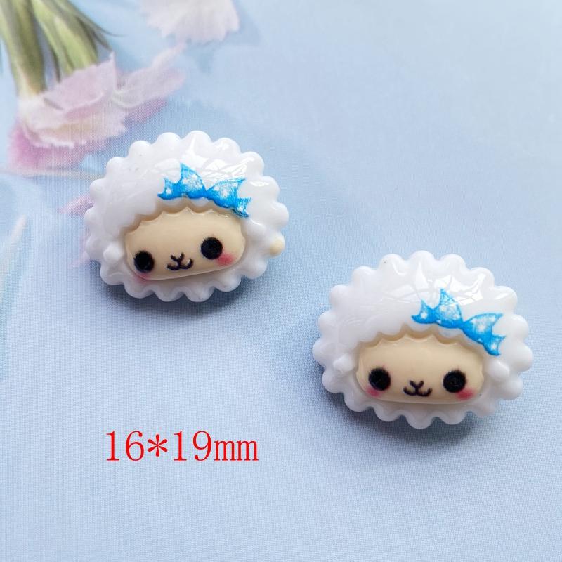 30Pcs Cute Mixed Cartoon Ice Cream/Animal Flat Back Resin Cabochons Scrapbooking DIY Jewelry Craft Decoration Accessorie H200