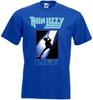 Thin Lizzy - Maglietta Live v18 hard rock nero blu blu navy tutte le taglie