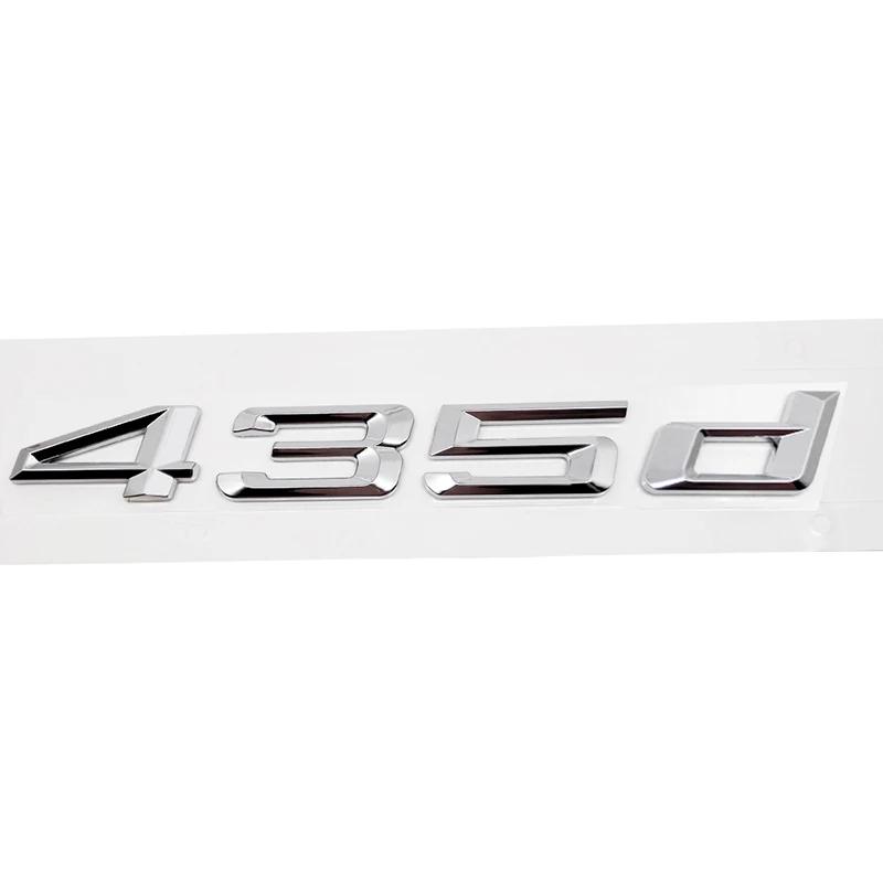 ABS Car Rear Trunk Letters Logo Badge Emblem Sticker For BMW 4 Series 420d 425d 428d 430d 435d 440d 450d F30 F32 F33 F36 G26 G22