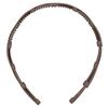 Compact Folding Headband Retractable Pocket Headband Hair Hoops Headpiece for GirlsCoffee Color