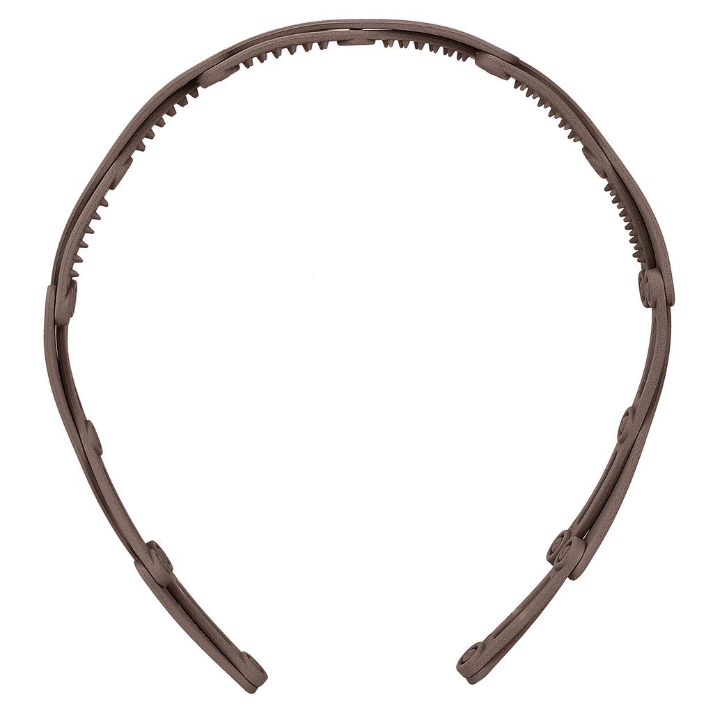 Compact Folding Headband Retractable Pocket Headband Hair Hoops Headpiece for GirlsCoffee Color