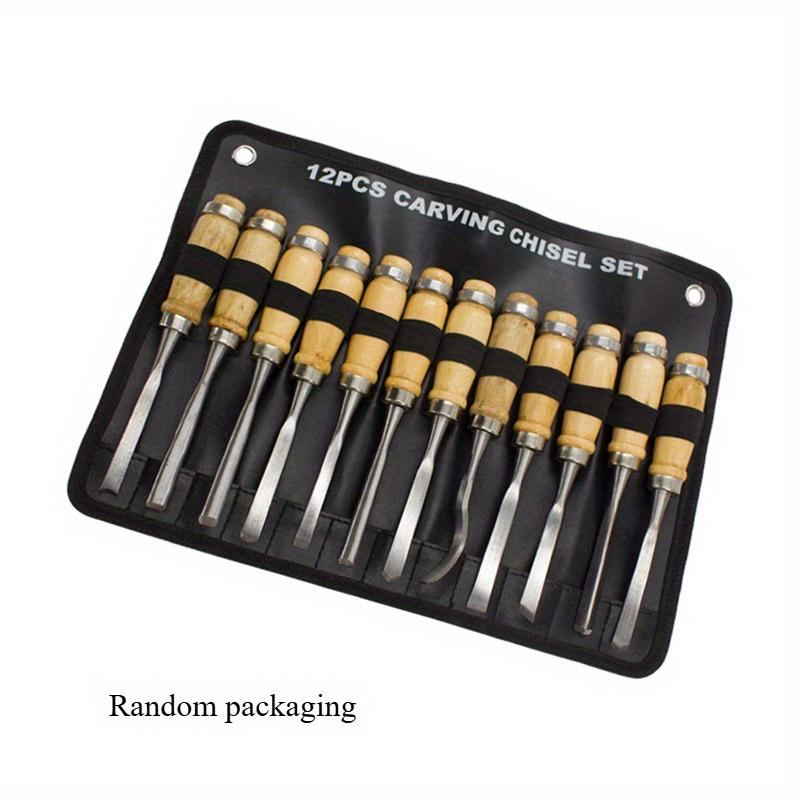 

12 Острых деревообрабатывающих инструментов, Ручное управление, Подходит для начинающих, Энтузиастов, Идеальный подарок для любителей деревообработки и Подходит для резьбы 1set