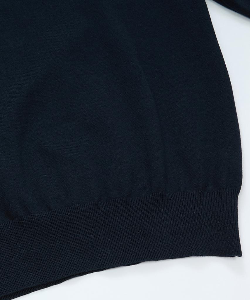 BELLIEF Essential Cotton Comfort Polo Knit (Navy)