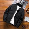 High end business men's winter short cotton jacket * * thick warm baseball collar jacket for men's fashion, cold proof down cott
