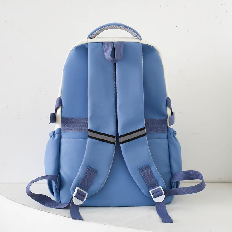 Lightweight Contrast Backpack Student Schoolbag Large Capacity Backpack