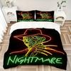 3pcs A Nightmare on Elm Street Bedding Set, Soft Polyester Duvet Cover and Pillowcases Machine Washable Seasons all suitable 75