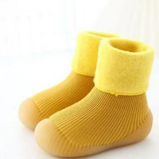 Thickened Winter Fleece Baby Walking Shoes: Non-Slip Soft Sole for Boys & Girls