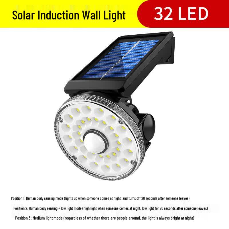 Lishi Solar Motion Sensor Outdoor Wall Light
