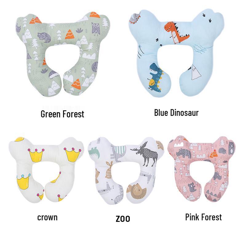 Baby Head & Neck Support Pillow - Anti-Flat Head Protection for Strollers & Car Seats