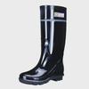 Men's Reflective High-Top Waterproof Non-Slip Rain Boots - Fashionable, Thickened Night Rubber Shoes