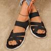 Large-Size Flat Sandals for Women – Summer New Comfortable Breathable Mesh Fabric Sandals