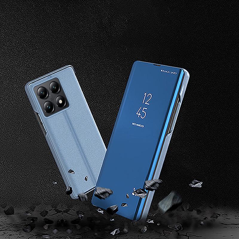 For Honor Magic 7 Lite 5G Case Luxury Mirror Leather Flip Stand Phone Cover for Xonor Honar Honer Magic7 Lite 5G Clear View Case