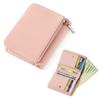 Mendy Women's Leather Zip Wallet Genuine Leather Card Holder Wallet Cash Money Holder With Card Slots Women's Pouch Designer