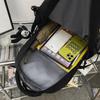 Student Schoolbag College Style New Hong Kong Style Ins Backpack Solid Color Japanese College Student Fashion Backpack Men