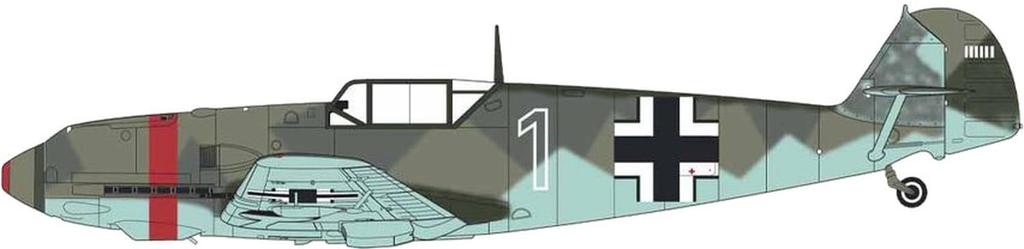 Airfix German Fighter Messerschmitt Plastic Model 1/48 Bf109E-3/E-4 X-5120C